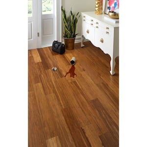 0.28 in. T x 5.12 in. W x 36.22 in. L Honeystone Waterproof Engineered Strand Bamboo Flooring (11.59 sq. ft./case)