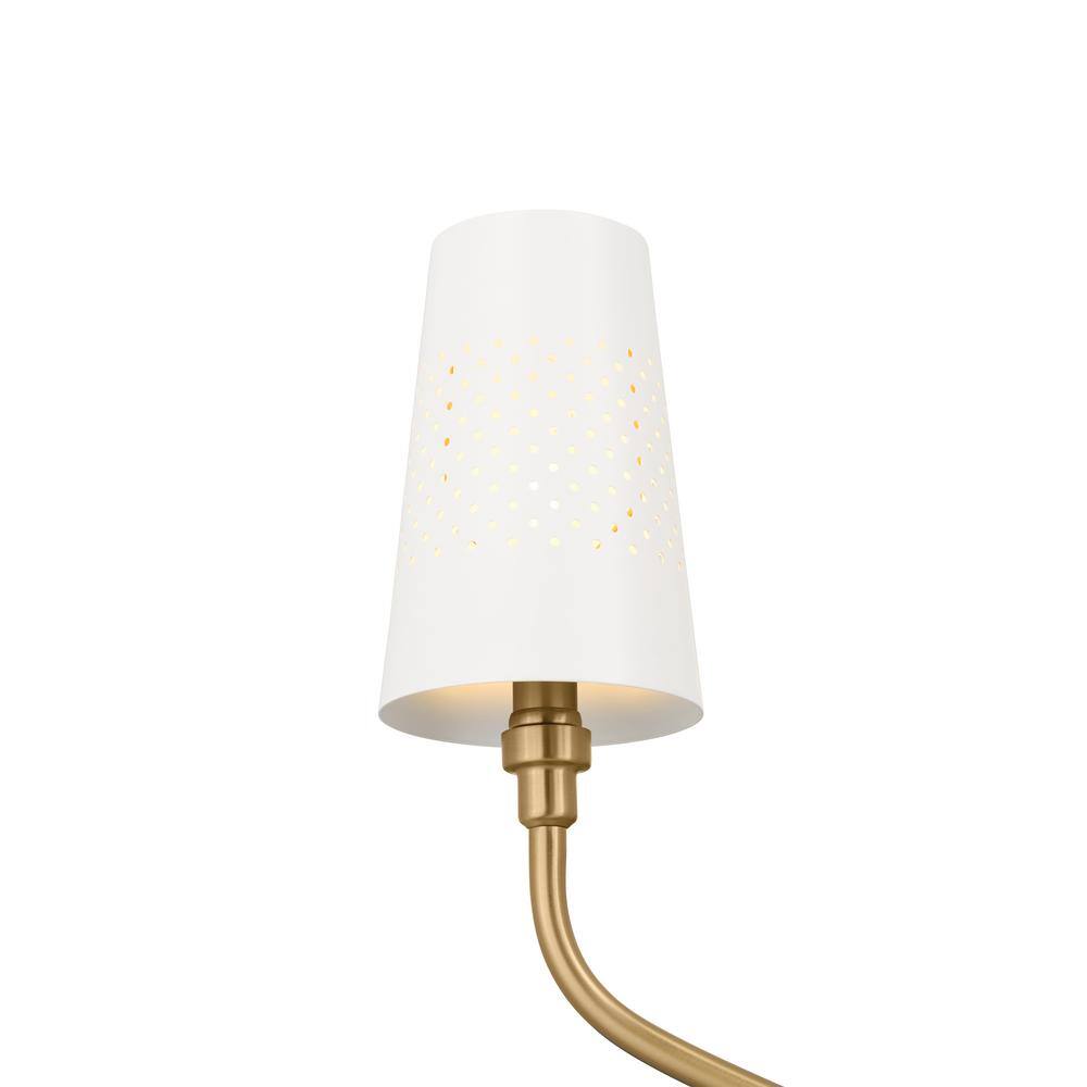 Adeena Brushed Natural Brass 8-Light Steel Chandelier
