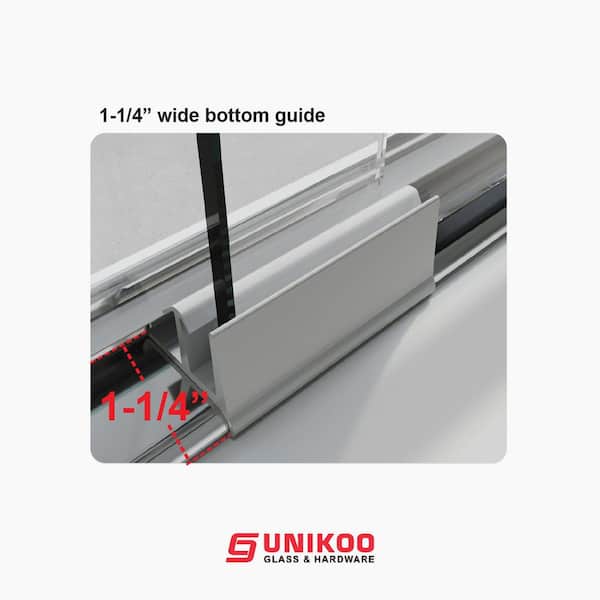 UNIKOO UKD07 56 to 60 in. W x 72 in. H Double Sliding Semi