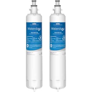 Refrigerator Water Filter Replacement for GE RPWFE, RPWF (Built-in CHIP), RPWF, WSG-4, DWF-36, WF277 (2-Pack)