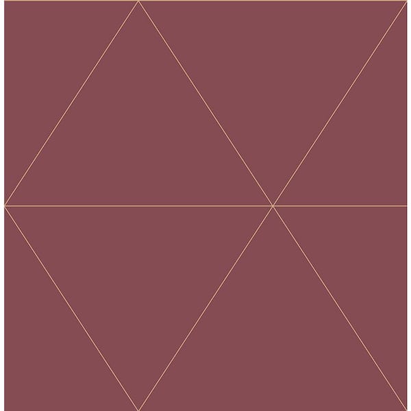 A-Street Prints Twilight Red Geometric Red Wallpaper Sample