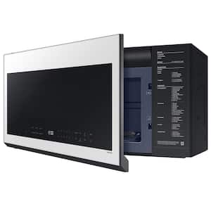 Smart 2.1 cu. ft. Over-the-Range Microwave with Auto Connectivity & SmartThings Cooking in White Glass