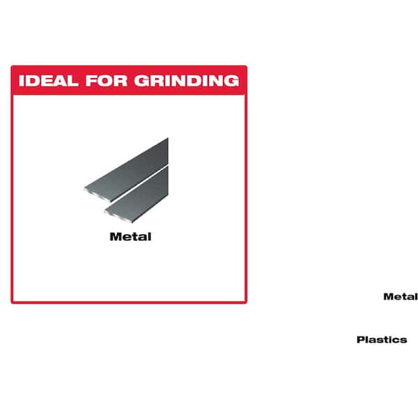 5 in. x 1/4 in. x 7/8 in. Metal Grinding Disc with Type 27 Depressed Center (10-Pack)