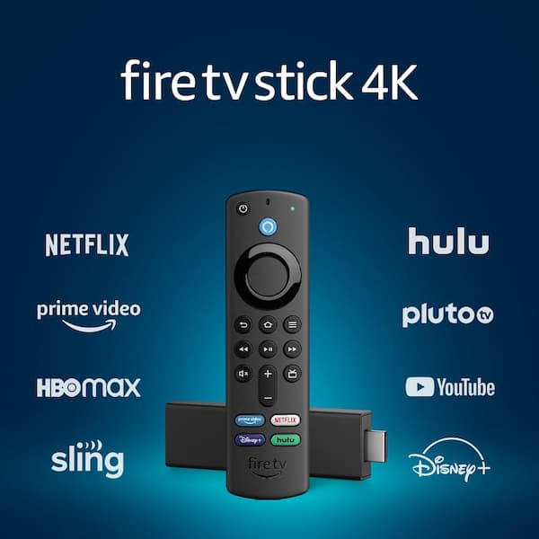 Fire TV Stick 4K with Alexa Voice Remote (Includes TV controls)