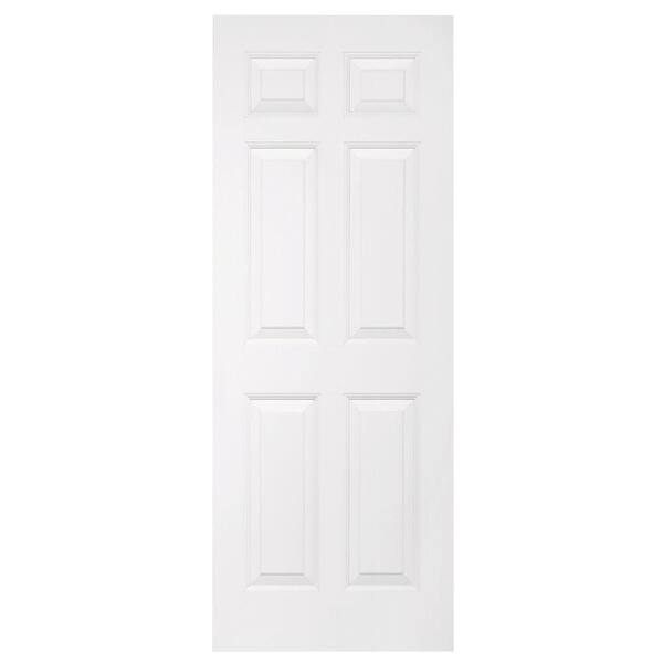 Steves & Sons Ultra 6-Panel Smooth Primed White Interior Door Slab-DISCONTINUED