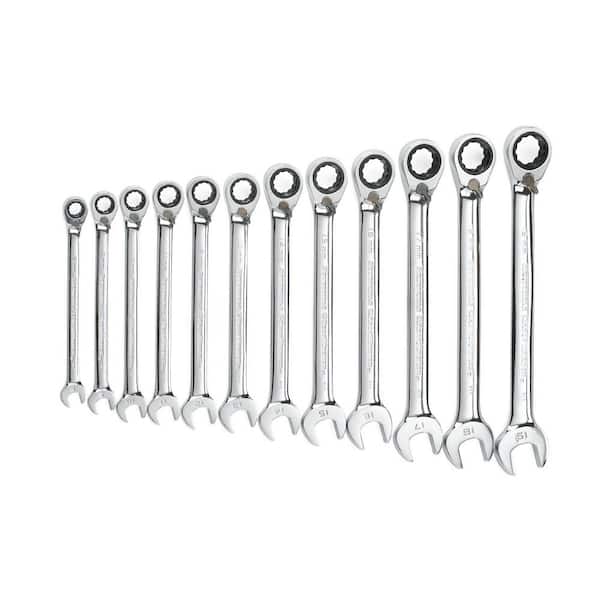 GEARWRENCH Metric Reversible Ratcheting Wrench Set (12-Piece)