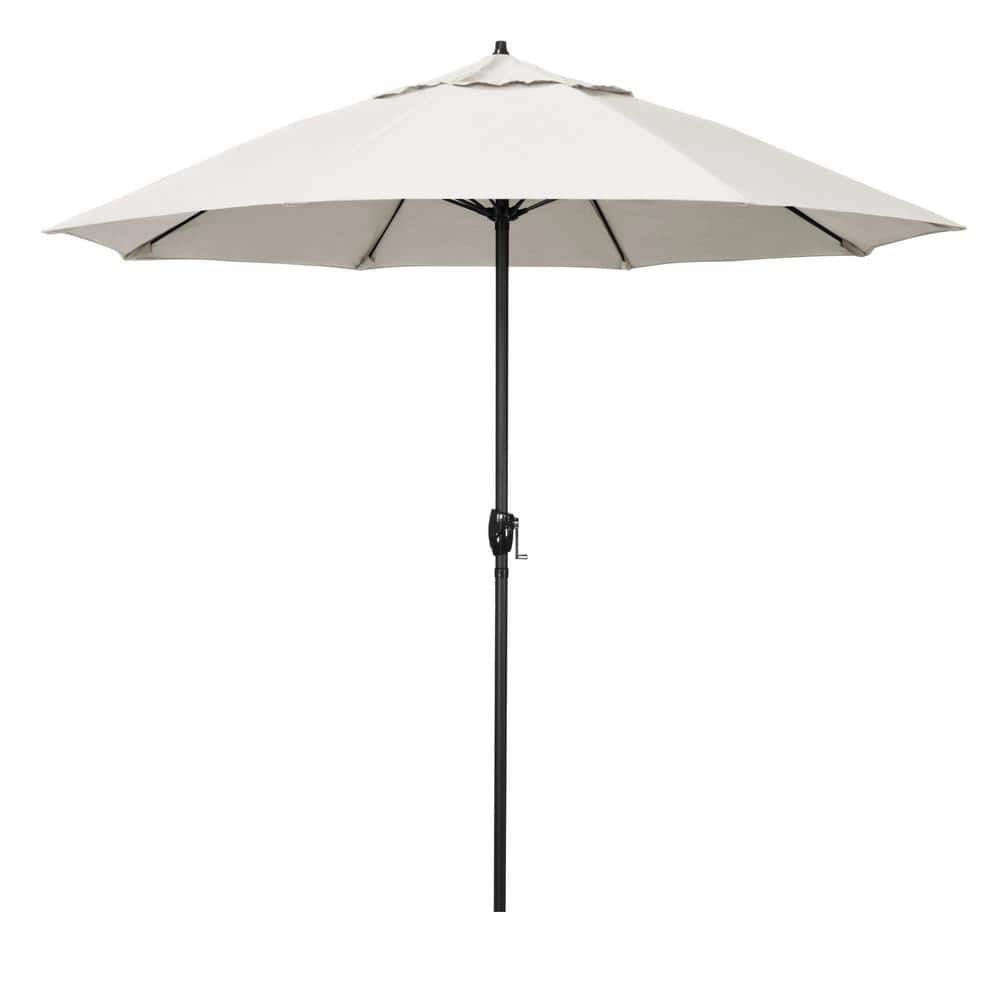 California Umbrella 9 ft. Bronze Aluminum Market Patio Umbrella with ...