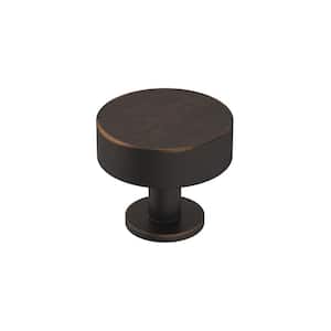 Radius 1-1/4 in. (32mm) Modern Oil-Rubbed Bronze Round Cabinet Knob