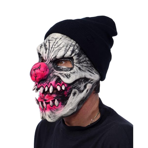 Zagone Studios UV Last Laugh Moving Mouth Evil Clown Mask UV Black
