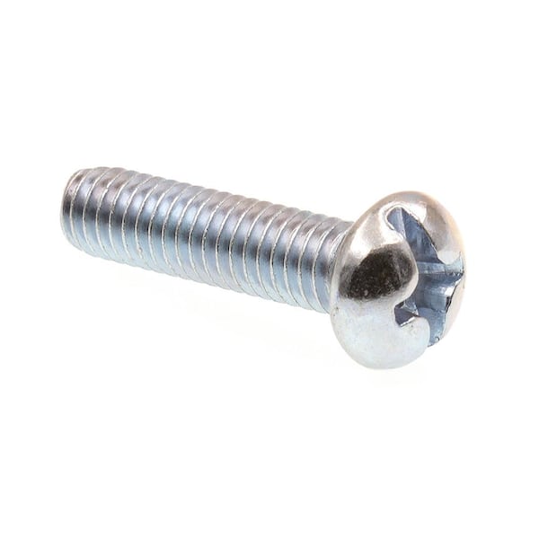 Prime-Line 5/16 in.-18 x 1-1/4 in. Zinc Plated Steel Phillips/Slotted Combination Drive Round Head Machine Screws (20-Pack)