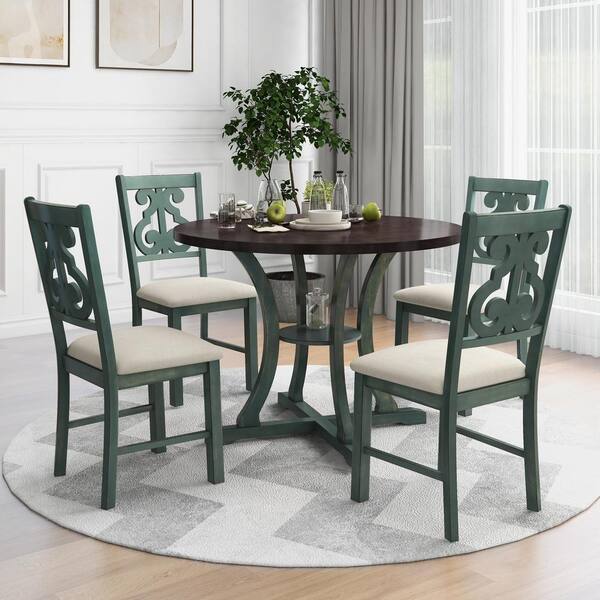 cheap round dining table and chairs set