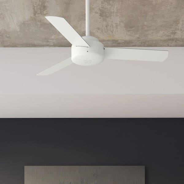 Presto 44 in. Indoor Ceiling Fan in Matte White with Wall Control Included For Bedrooms