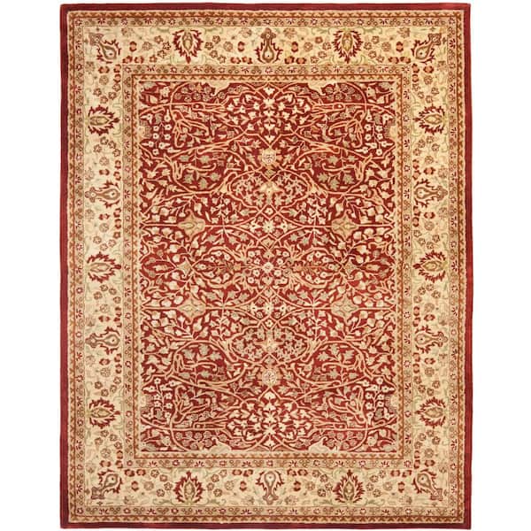 Persian Legend 8 ft. x 10 ft. Rust/Beige Border Floral Oriental Area Rug