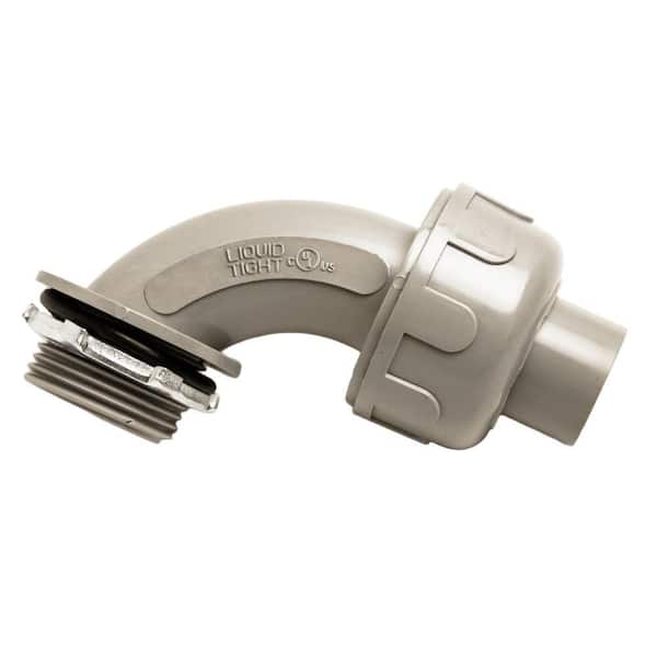 Southwire 1/2 in. Liquidtight NM 90-Degree PVC Conduit Fitting Connector (5-Pack)