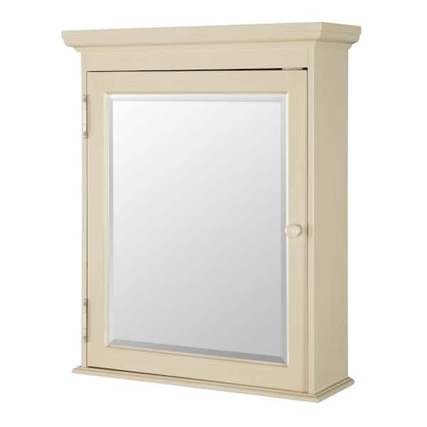 Home Decorators Collection Cottage 23 3, Antique White Medicine Cabinet With Mirror