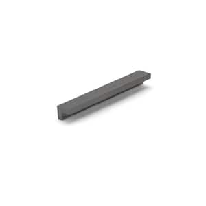 Edenwald Collection 6 5/16 in. (160 mm) Brushed Black Stainless Steel Modern Cabinet Finger Pull
