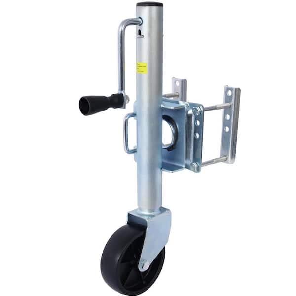 Trailer Jack, Boat Trailer Jack 32.8 in. Bolt-On Trailer Tongue Jack Weight Capacity 1000 lbs. with PP Wheels and Handle