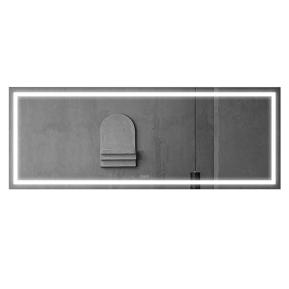 INSTER Luminous 96 in. W x 36 in. H Rectangular Frameless LED Lighted