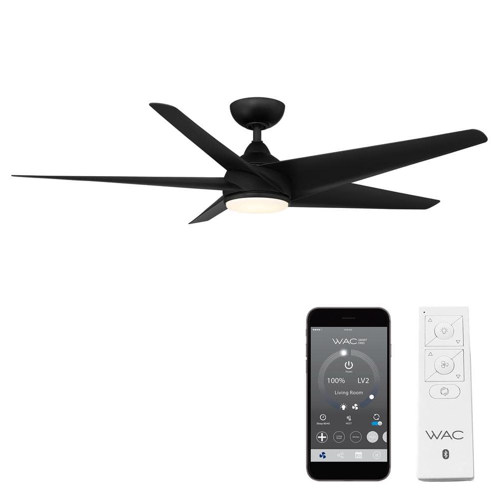 Viper 60 in. Indoor and Outdoor Matte Black 5-Blade Smart Ceiling Fan with 3000K LED Light Kit and Remote price history on PriceWatchPro