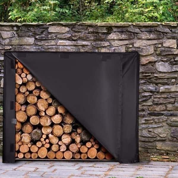 48 in. Heavy Duty Outdoor Firewood Rack Cover for Dry Wood Pile