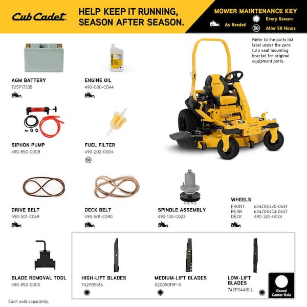 カミューエクストラシー Cub Cadet ZTXS4 48 (2023) Mower | AllMachines