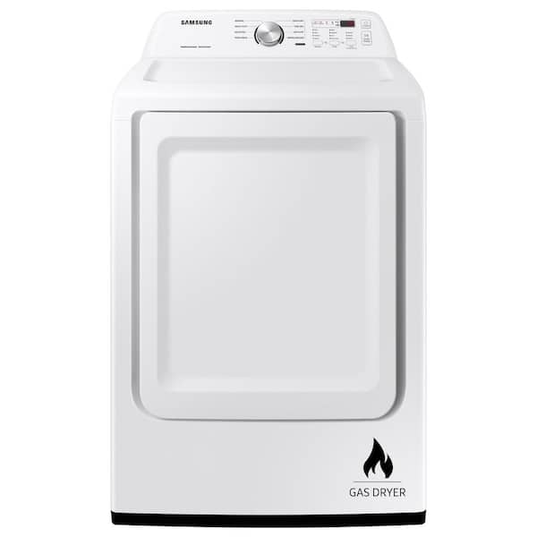 7.2 cu. ft. Vented Gas Dryer with Sensor Dry in White