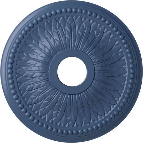 Ekena Millwork 1-1/2" x 18" x 18" Polyurethane Bailey Ceiling Medallion, Hand-Painted Americana