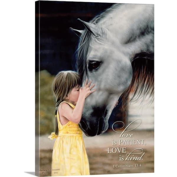 GreatBigCanvas "Love Is Patient" by Lesley Harrison Canvas Wall Art