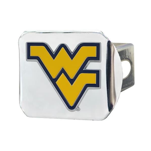 FANMATS NCAA West Virginia University Color Emblem On Chrome Hitch ...