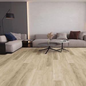 HYDROSTOP Kaneohe Bay 7.2 in. W x 48 in. L Floor and Wall Rigid Core Luxury Vinyl Plank Flooring (24.00 sq. ft./case)