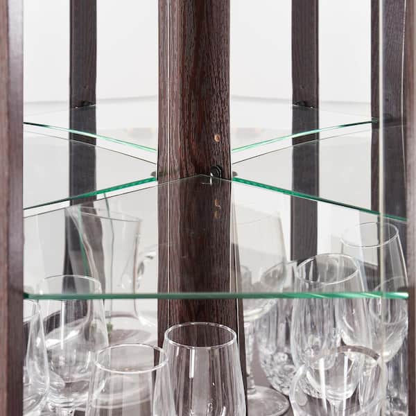 ダイニング　クリオキャビネット　アメリカ XUJMK 26 in. W x 12 in. D x 44 in. H Brown Linen Cabinet