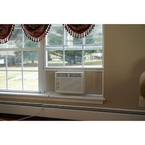 5,000 BTU 115V Window AC with Mechanical Controls Rooms up to 150 Sq. Ft. Quiet Operation Auto-Restart Washable Filter