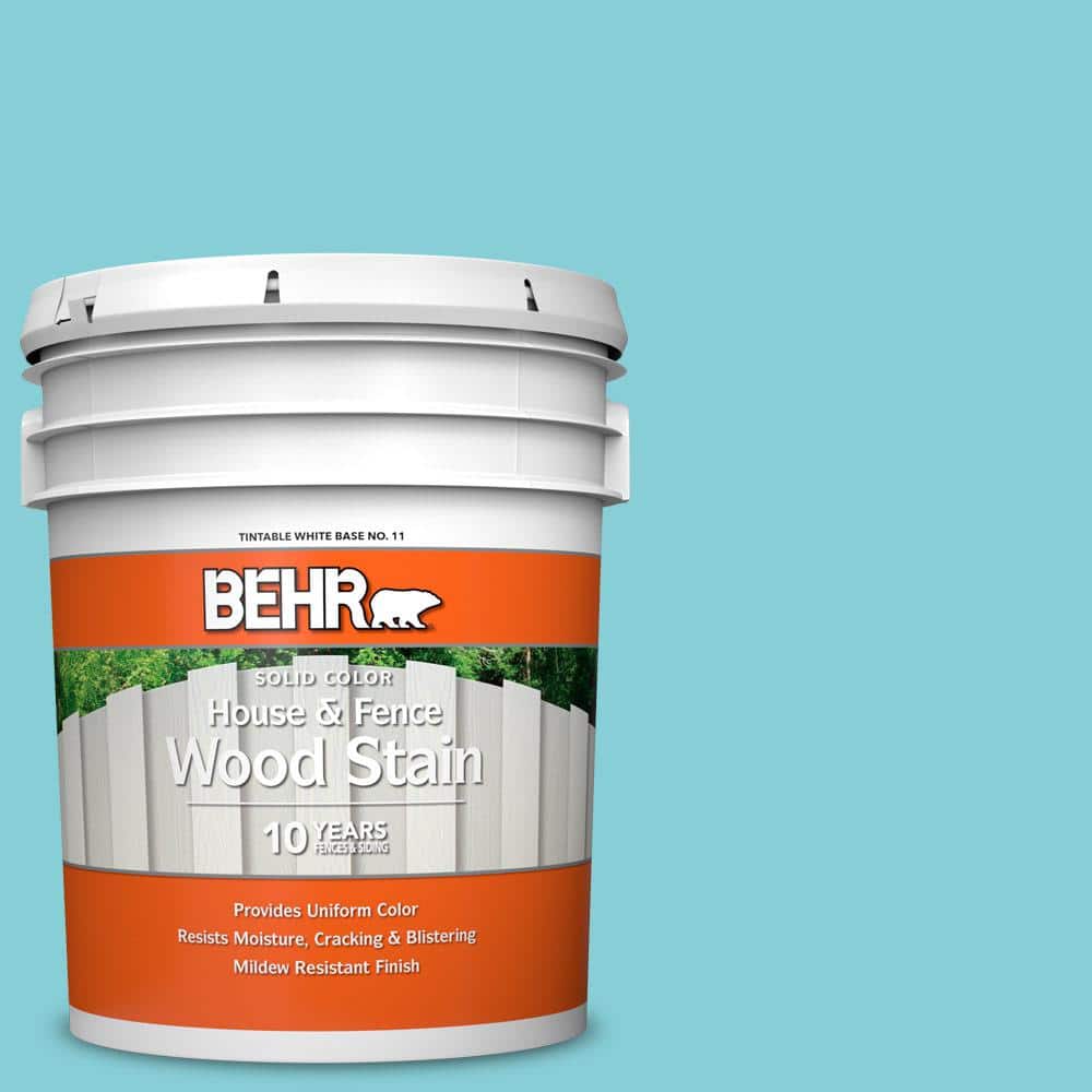 5 gal. #HDC-MD-14 Sky Watch Solid Color House and Fence Exterior Wood Stain
