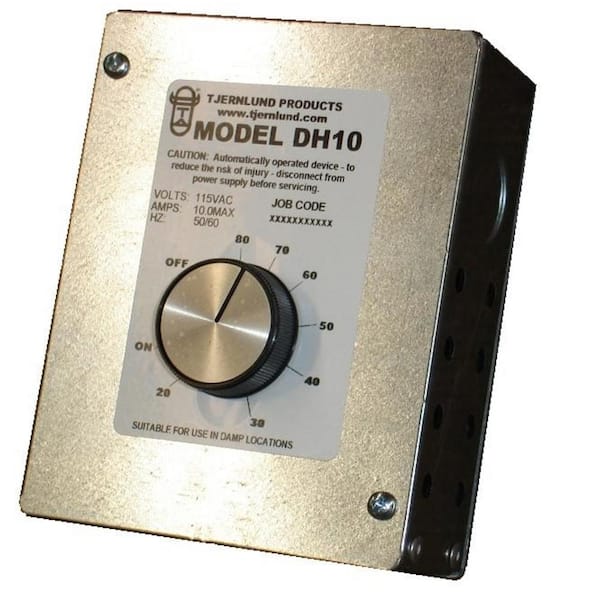 Tjernlund 9 in. x 5 in. x 4 in. UnderAire Adjustable Dehumidistat Vent Controller