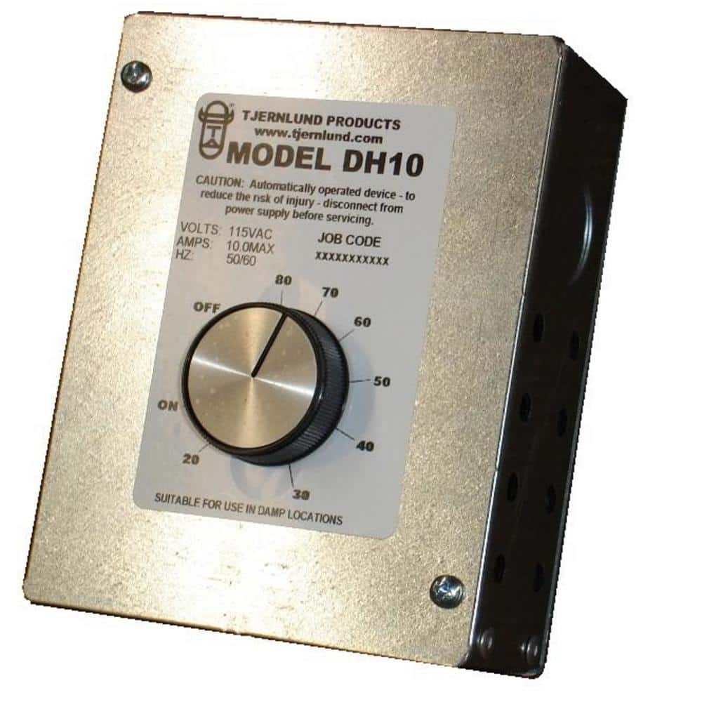 9 in. x 5 in. x 4 in. UnderAire Adjustable Dehumidistat Vent Controller