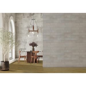 Marza Pearl 4 in. x 12 in. Glossy Ceramic White Subway Tile (11.22 sq. ft. / case)
