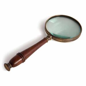 Missandei Magnifying Glass in Bronze/Distressed French