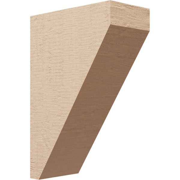 Ekena Millwork 6 in. x 18 in. x 12 in. Classic Concord Rough Cedar Woodgrain TimberThane Corbel, Primed Tan