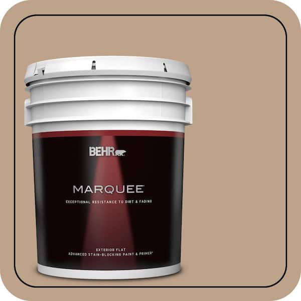 BEHR MARQUEE 5 gal. #N260-4 Merino Flat Exterior Paint & Primer