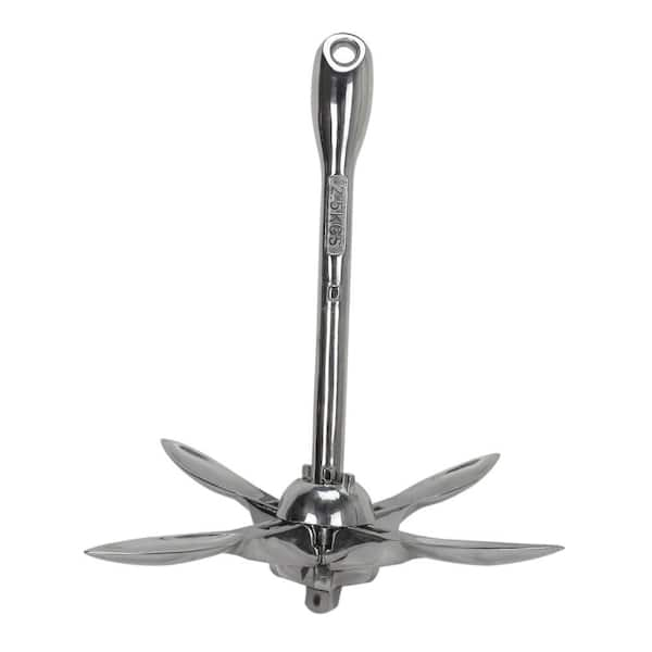 Extreme Max Boattector Stainless Steel Folding Grapnel Anchor Lbs