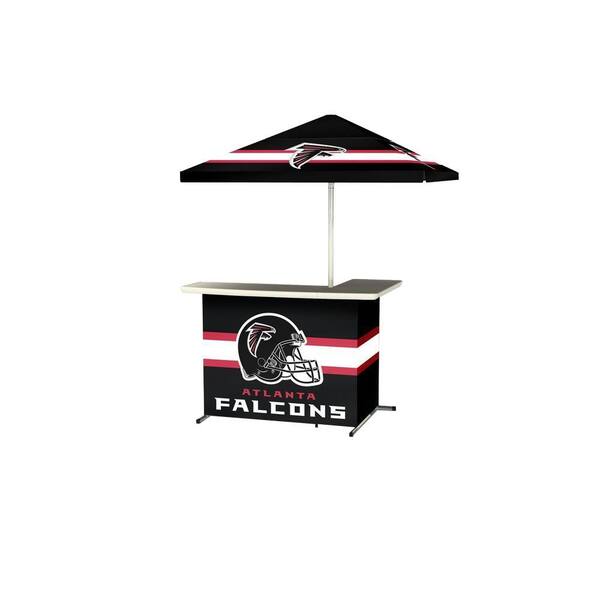 Best of Times Atlanta Falcons All-Weather L-Shaped Patio Bar with 6 ft. Umbrella