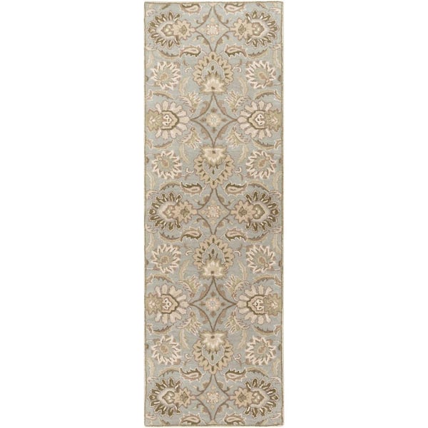 Livabliss Vitrolles Gray 3 ft. x 12 ft. Indoor Runner Rug