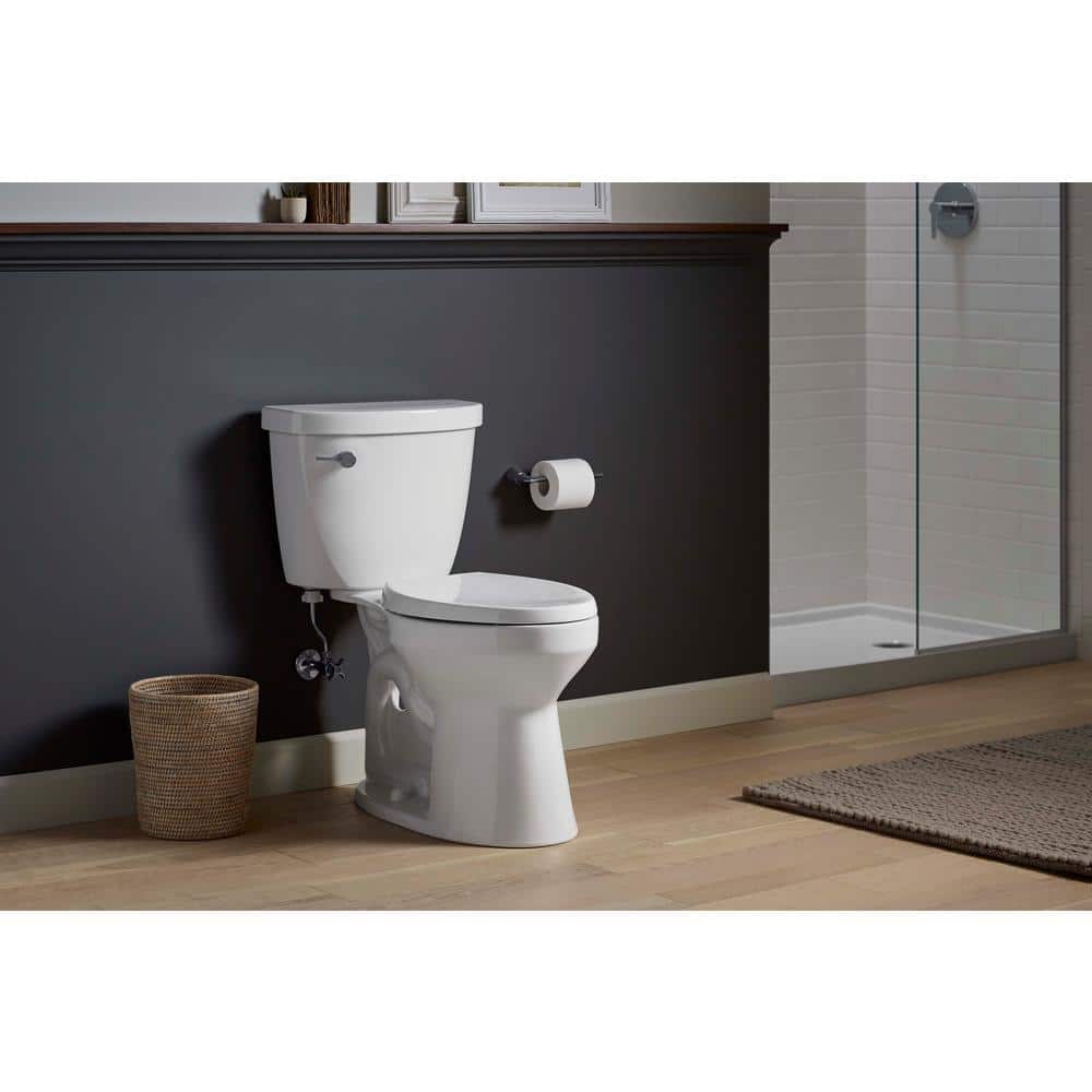 White High Efficiency Elongated Two-Piece Toilet