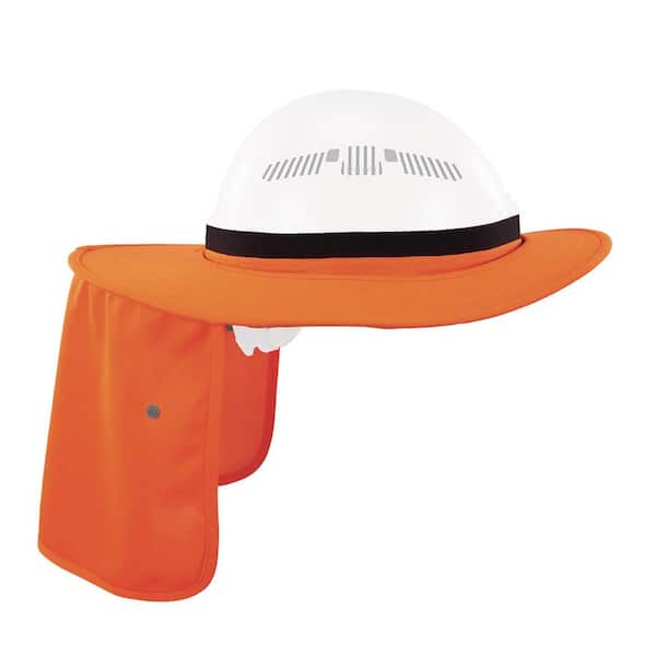 Chill-Its 6661 Orange Universal Hard Hat Brim - Neck Shade