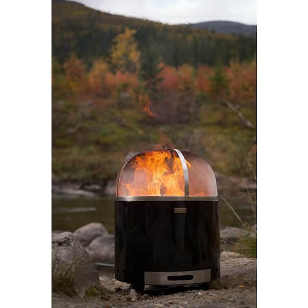 Stainless Steel Protective Spark Guard Lid for Fire Stove Pilar 50, Clean-Burn Fireplace Accessory