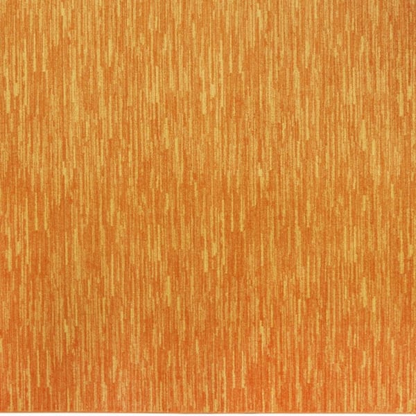 Orange 9 ft. x 9 ft. Woven Polypropylene Indoor/Outdoor Area Rug