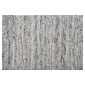 Dune Neutral Blue 5 ft. x 7 ft. Striped Casual Area Rug