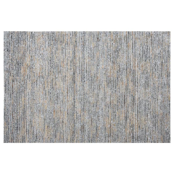 Dune Neutral Blue 8 ft. x 11 ft. Striped Casual Area Rug