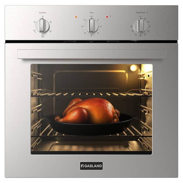 24 in. Built-In Single Electric Wall Oven in Stainless Steel, CSA certified