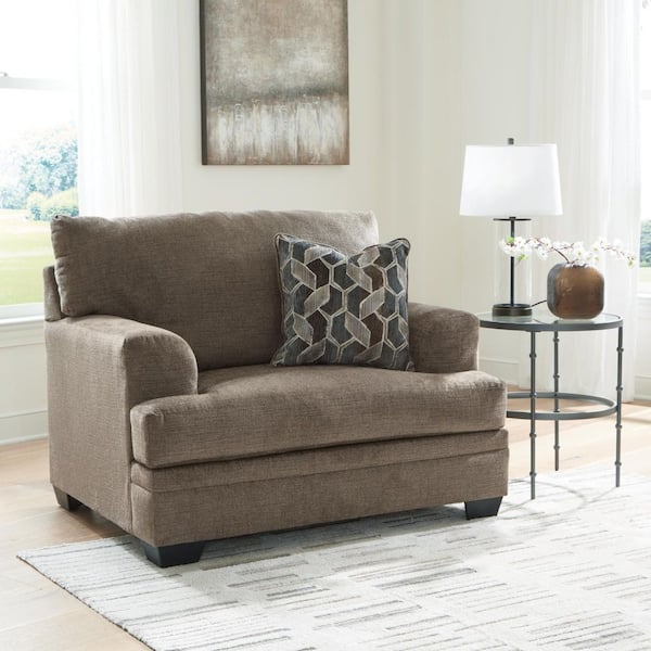 Stonemeade Gray Polyester Chair and a Half with Removable Cushions